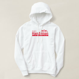 Red Handyman Business Anpassningsbar Hoodie