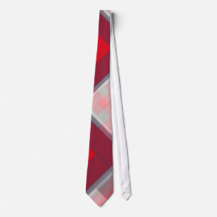 Red Hanky Abstract Design Mode Neck Tie Slips
