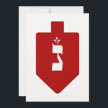 Red Hanukkah Dreidel w. Hebrew Brev Nun<br><div class="desc">Red dreidel with the Hebrew brev nun for the firande of the Jewish helgdag of Hanukkah. Under Chanukahs helgdag spelar barn (och ofta vuxnor) traditionellt ett säkert- spel med en dreidel (eller sevivon i modern Hebrew). På de fyra väggarna finns Hebrew brev Nun, Gimmel, Hej och Shin, som står för...</div>