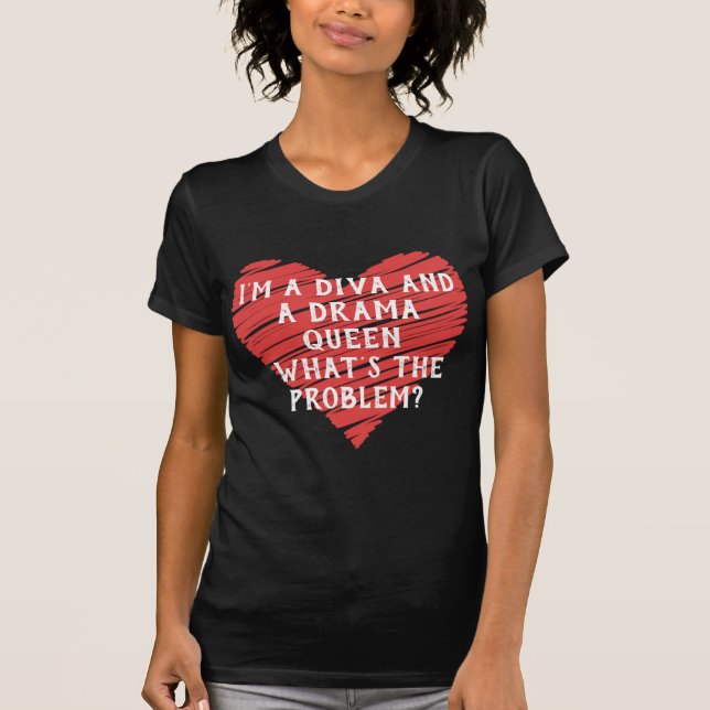 Red Happy heart romance graphic T Shirt (Framsida)