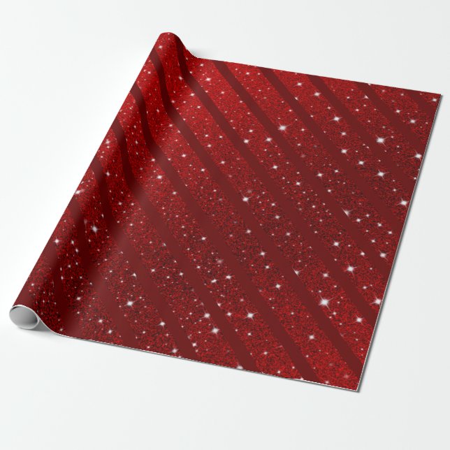 Red Happy xmas luxe background Presentpapper (Utrullad)