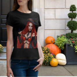 Red-Har-färgad reflexfotografi T Shirt