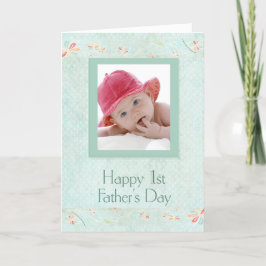 Red Hat Baby första Fars dag Card Kort