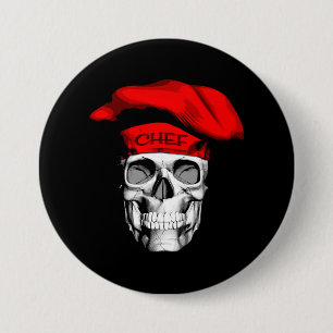 Red Hat Chef Skull Knapp