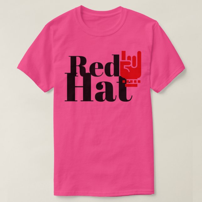 Red Hat Ingenjör T Shirt (Design framsida)