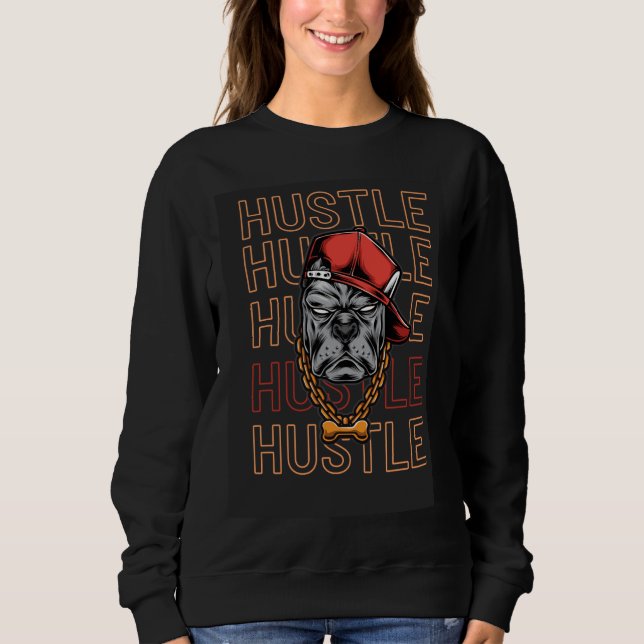  Red Hat Mad Dog Hustle  T Shirt (Framsida)