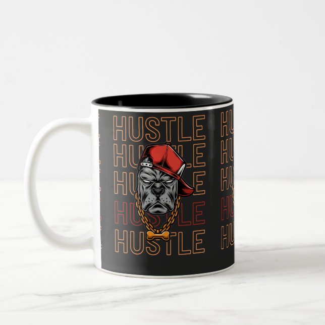  Red Hat Mad Dog Hustle  Två-Tonad Mugg (Vänster)