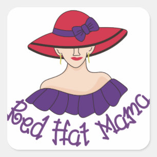 Red Hat, Mamma Fyrkantigt Klistermärke