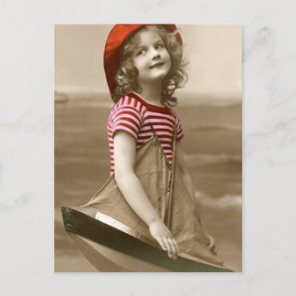 Red Hat och Sailboat Vykort