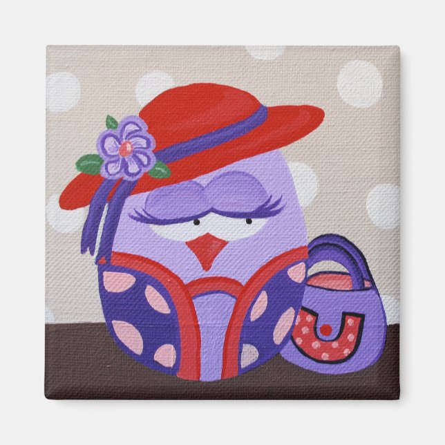 Red Hat Uggla Magnet (Framsidan)