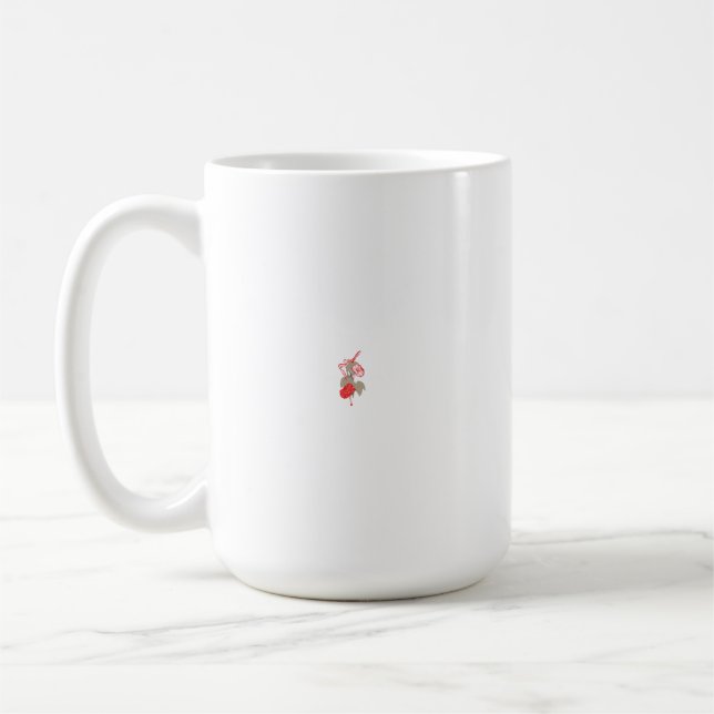Red Hawaiian hibiscus med detaljerade petaler och  Kaffemugg (Vänster)