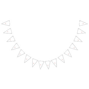 Red Hawaiian hibiscus med detaljerade petaler och  Vimplar