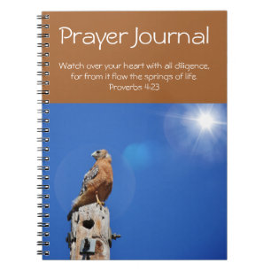Red Hawk Vild Bird Prayer Journal Anteckningsbok