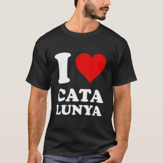 Red He I Love Catalunya T Shirt