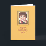 Red-head Boy to Son Birthday Card Kort<br><div class="desc">Den rödhåriga pojken till Son Birthday Card har en rödhårig pojke i ullhatten och halsduk (vinterfödelsedag) och säger: "grattis på födelsedagen, barnson" och insidan: "Du är den bästa son en förälder kan hoppas på.." Att önska dig en fullt av roligt och lika underbart som du!" Från förälder/förälder till son underordnad....</div>