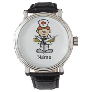 Red Headed Male Nurse Watch Anpassa det! Armbandsur