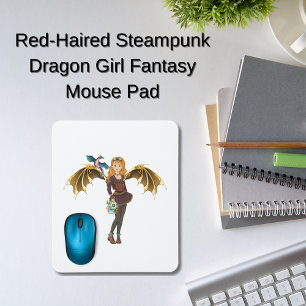 Red-Headed Steampunk Dragon Girl Musmatta