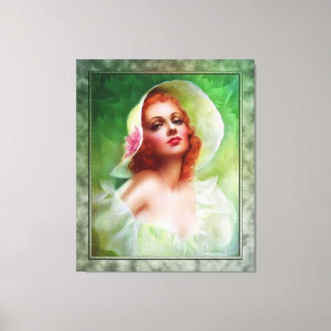 Red Headed Woman by Pearl Frush Brudon Canvastryck (Framsida)
