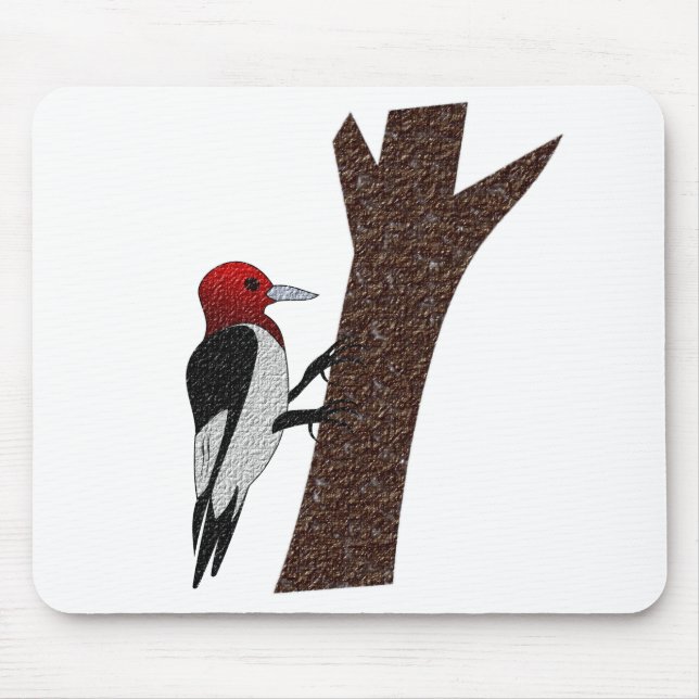 Red Headed Woodpecker Musmatta (Framsidan)