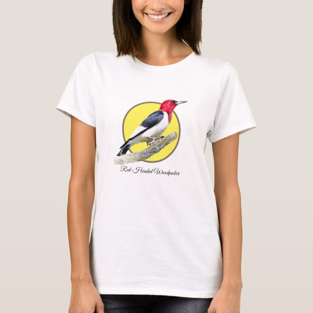 Red-Headed Woodpecker T Shirt (Framsida)