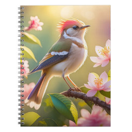 Red Heaff Chsted Warbler Fantasy Bird Anteckningsbok