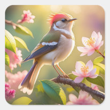 Red Heaff Chsted Warbler Fantasy Bird