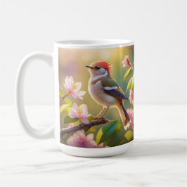 Red Heaff Chsted Warbler Fantasy Bird Kaffemugg