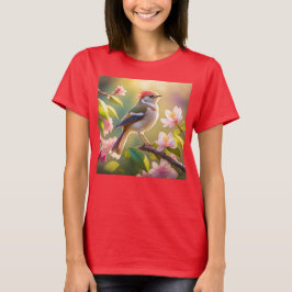 Red Heaff Chsted Warbler Fantasy Bird T Shirt