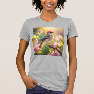 Red Heaff Chsted Warbler Fantasy Bird T Shirt