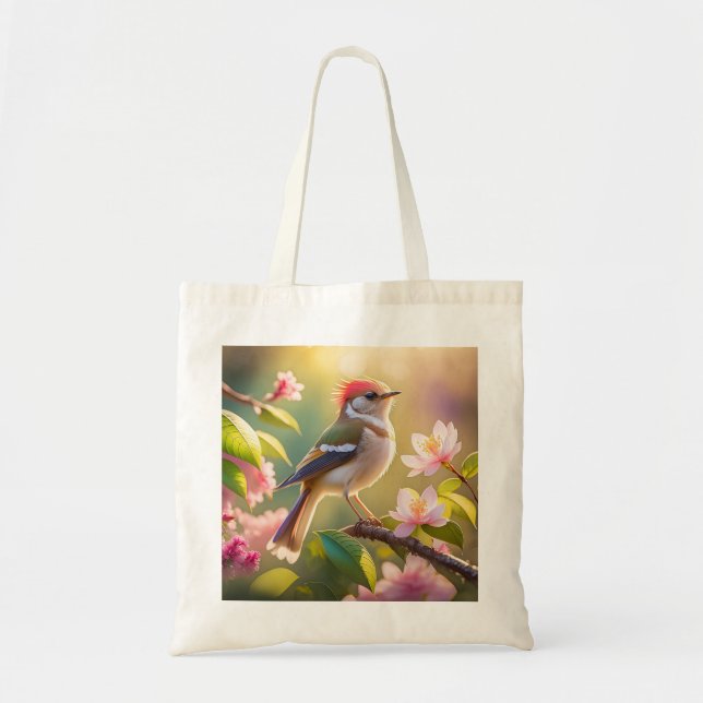 Red Heaff Chsted Warbler Fantasy Bird Tygkasse (Framsidan)