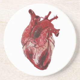 Red Health Heart Underlägg