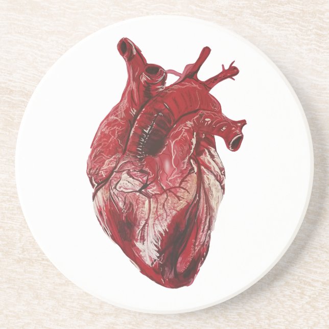 Red Health Heart Underlägg (Framsidan)
