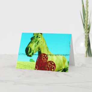 Red Heart and Horse Helgkort