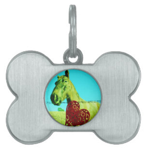 Red Heart and Horse Namnbricka Husdjur