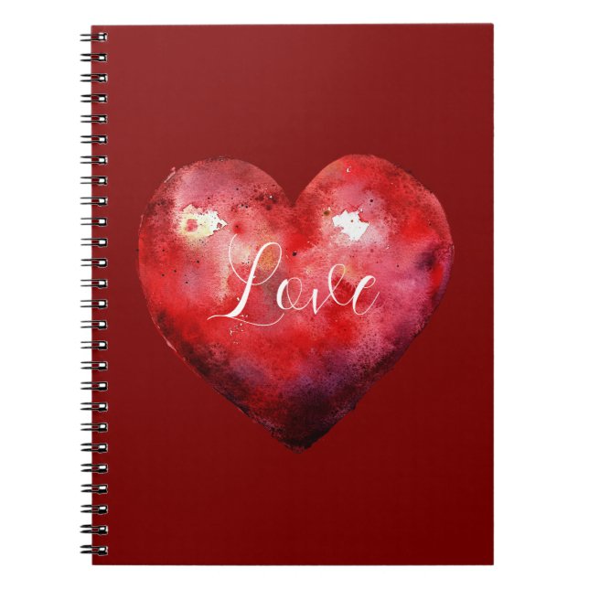Red Heart Anteckningsbok (Framsidan)