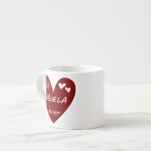 Red Heart Best Abuela ger någonsin Espressomugg