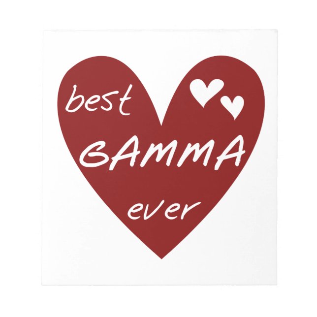 Red Heart Best Gamma-gåvor någonsin Anteckningsblock (Framsida)