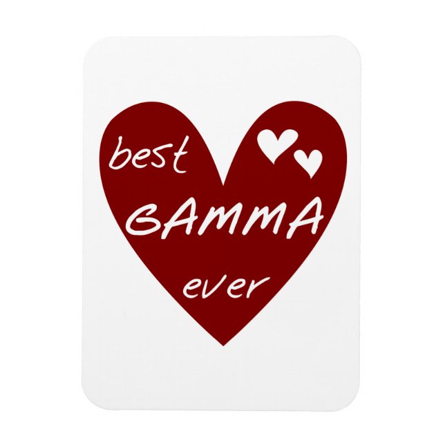 Red Heart Best Gamma-gåvor någonsin Magnet (Vertikal)