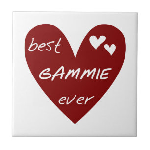 Red Heart Best Gammie ger aldrig gåvor Kakelplatta