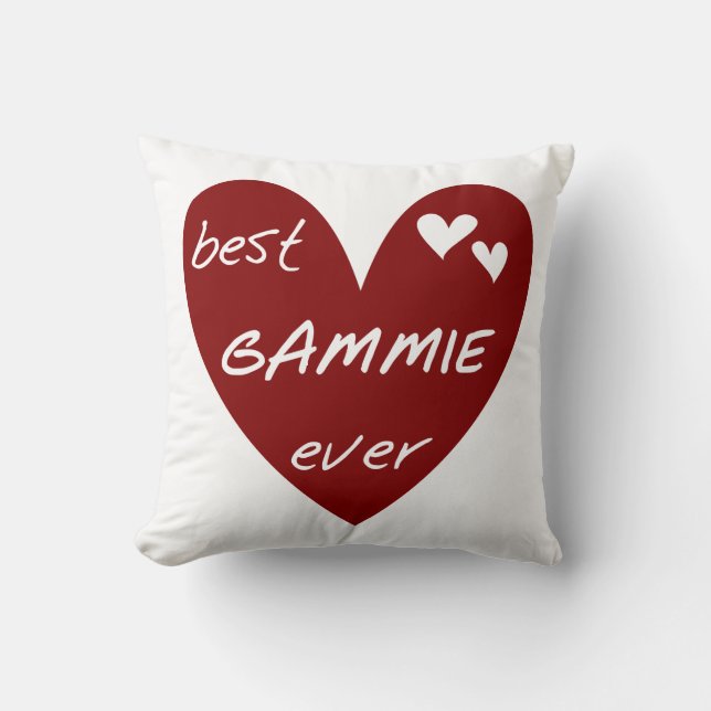 Red Heart Best Gammie ger aldrig gåvor Kudde (Framsida)