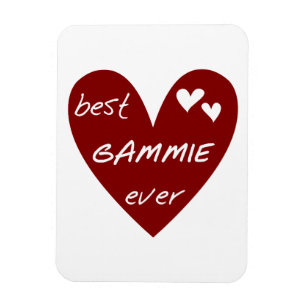 Red Heart Best Gammie ger aldrig gåvor Magnet