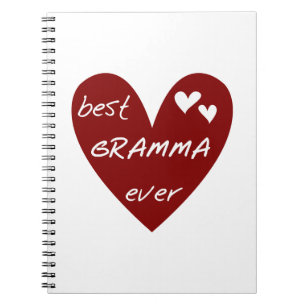 Red Heart Best Gramma ger någonsin Anteckningsbok Med Spiral