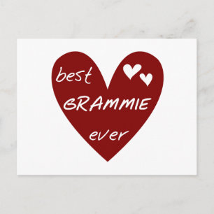 Red Heart Best Grammie någonsin T-shirts och prese Vykort