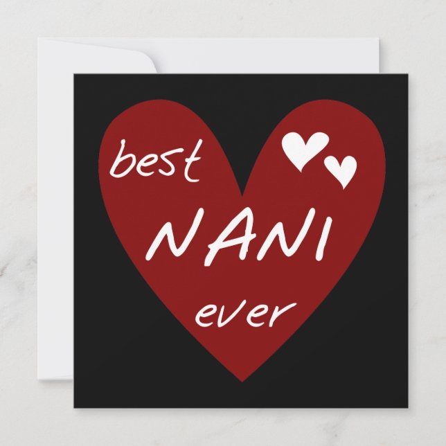 Red Heart Best Nani Aldrig T-shirts och GIfts (Framsida)