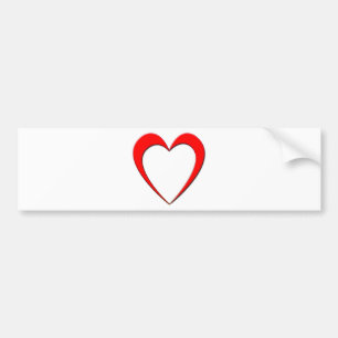 Red Heart Bildekal