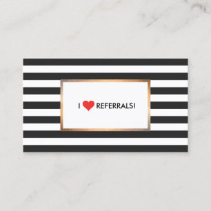 Red Heart Black and White Rand Salon Referral