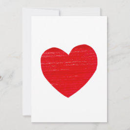 Red Heart Card Inbjudningar