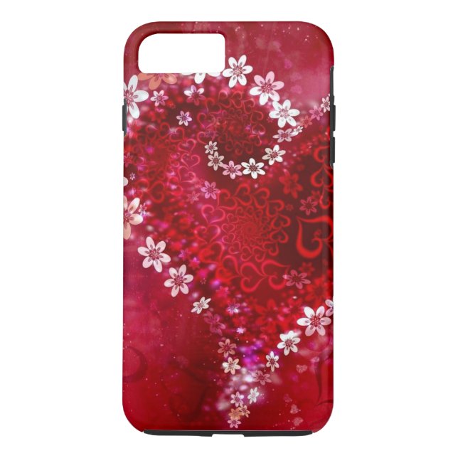 Red Heart Case-Mate iPhone Skal (Baksida)