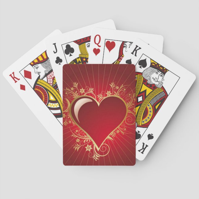 Red Heart Casinokort (Baksidan)