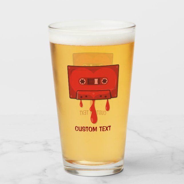 Red Heart Cassette Glaskopp (Framsida fylld)